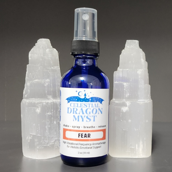 Release FEAR - Celestial Dragon Myst Aromatherapy Spray - 2 ounce - Organic