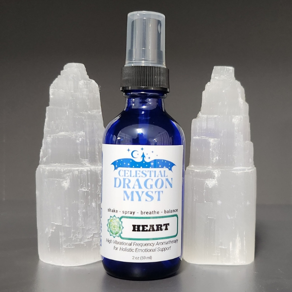 Heart Chakra - Celestial Dragon Myst Aromatherapy Spray - 2 ounce - Organic