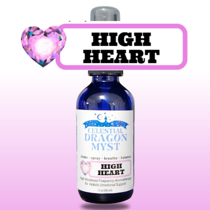 High Heart Chakra - Celestial Dragon Myst Aromatherapy Spray - 2 ounce - Organic