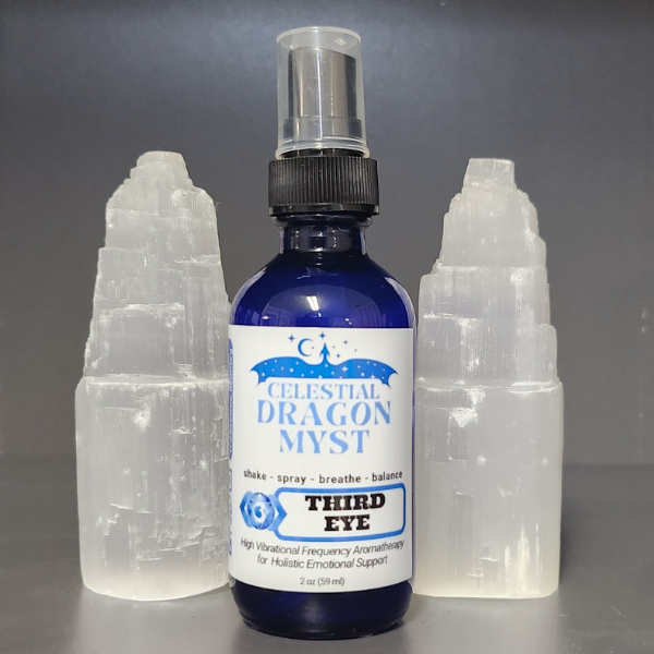 Third Eye Chakra - Celestial Dragon Myst Aromatherapy Spray - 2 ounce - Organic