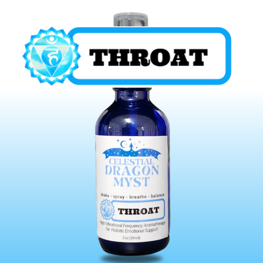 Throat Chakra - Celestial Dragon Myst Aromatherapy Spray - 2 ounce - Organic