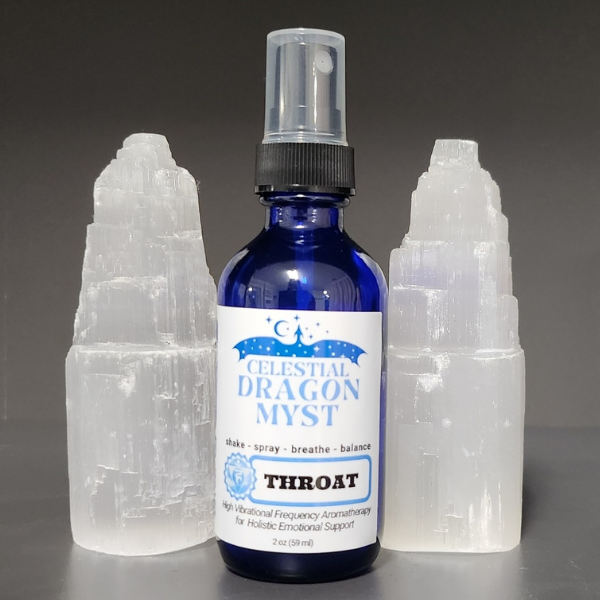 Throat Chakra - Celestial Dragon Myst Aromatherapy Spray - 2 ounce - Organic