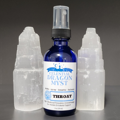 Throat Chakra - Celestial Dragon Myst Aromatherapy Spray - 2 ounce - Organic