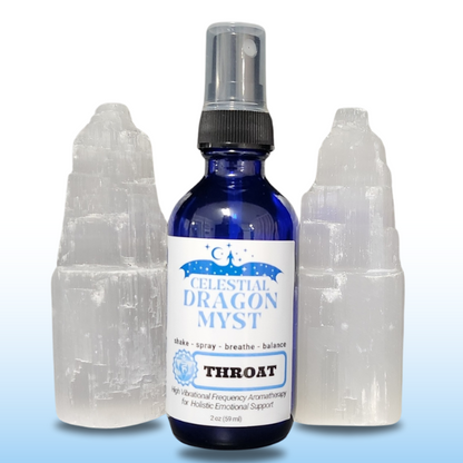 Throat Chakra - Celestial Dragon Myst Aromatherapy Spray - 2 ounce - Organic